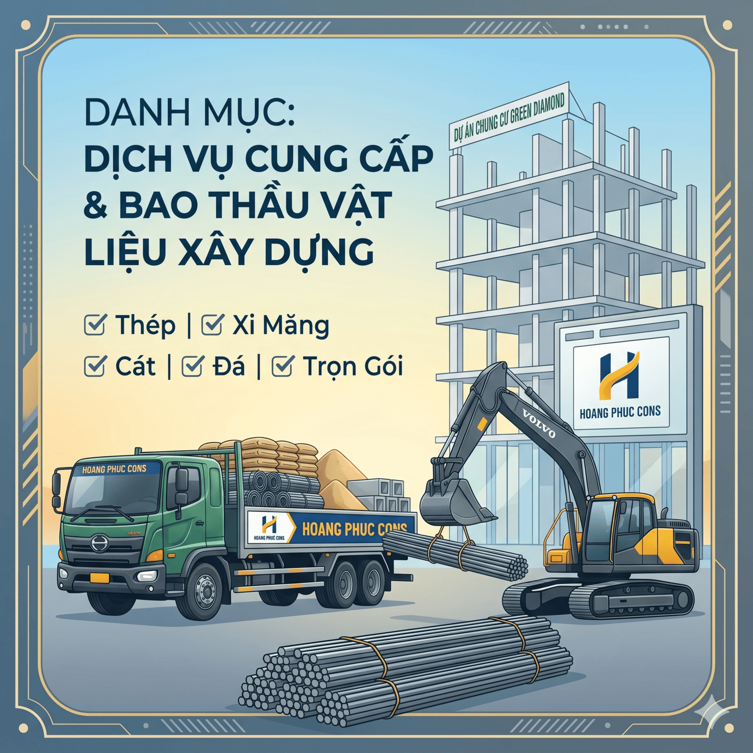 Dịch vụ bao thầu nguyên vật liệu