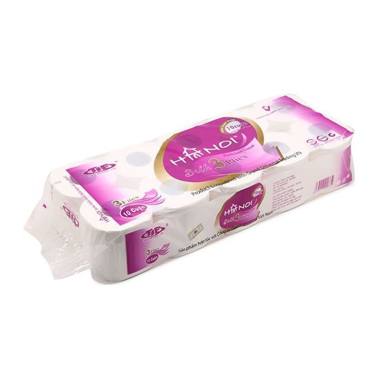 Giấy vệ sinh Hà Nội có lõi , 3 lớp (Bịch)