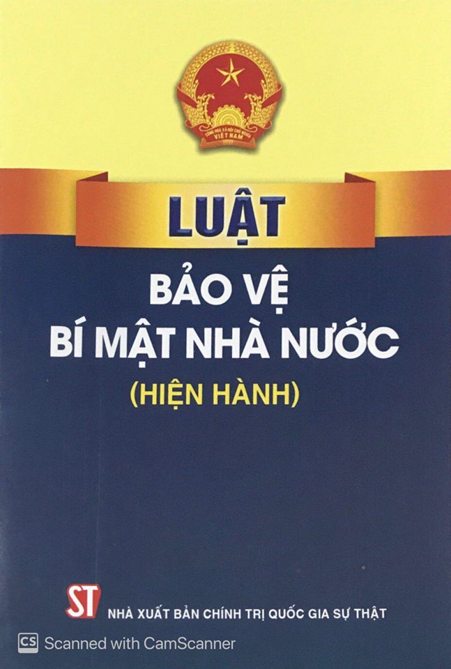 Sách Luật Bảo vệ bí mật nhà nước
