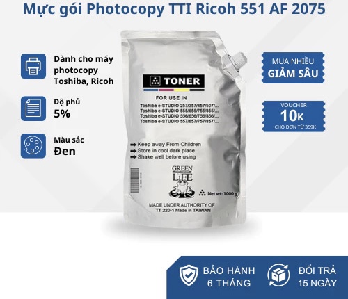 Mực máy photocopy TTI Ricoh 551 AF 2075