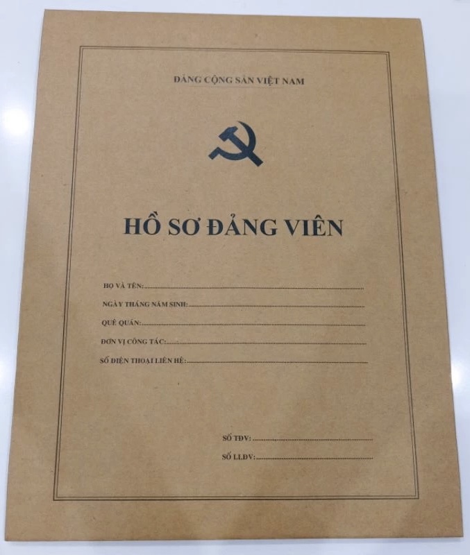 Túi đựng hồ sơ đảng viên