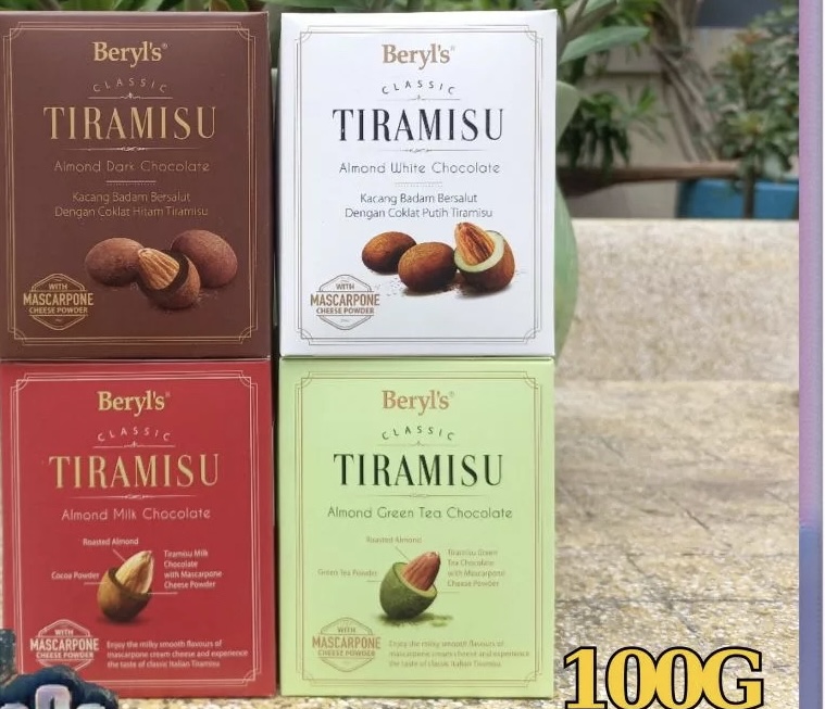 Kẹo Tiramisu hạnh nhân đắng 100g Beryl’s