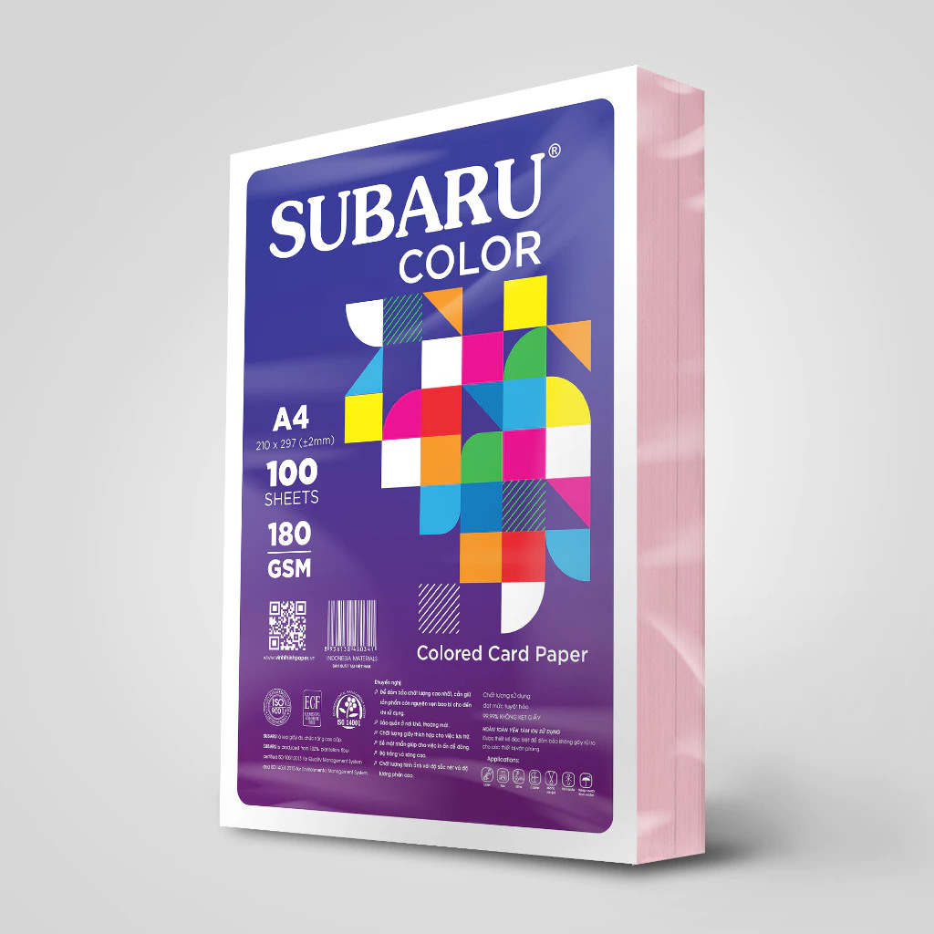 Bìa A4 màu xanh SUBARU