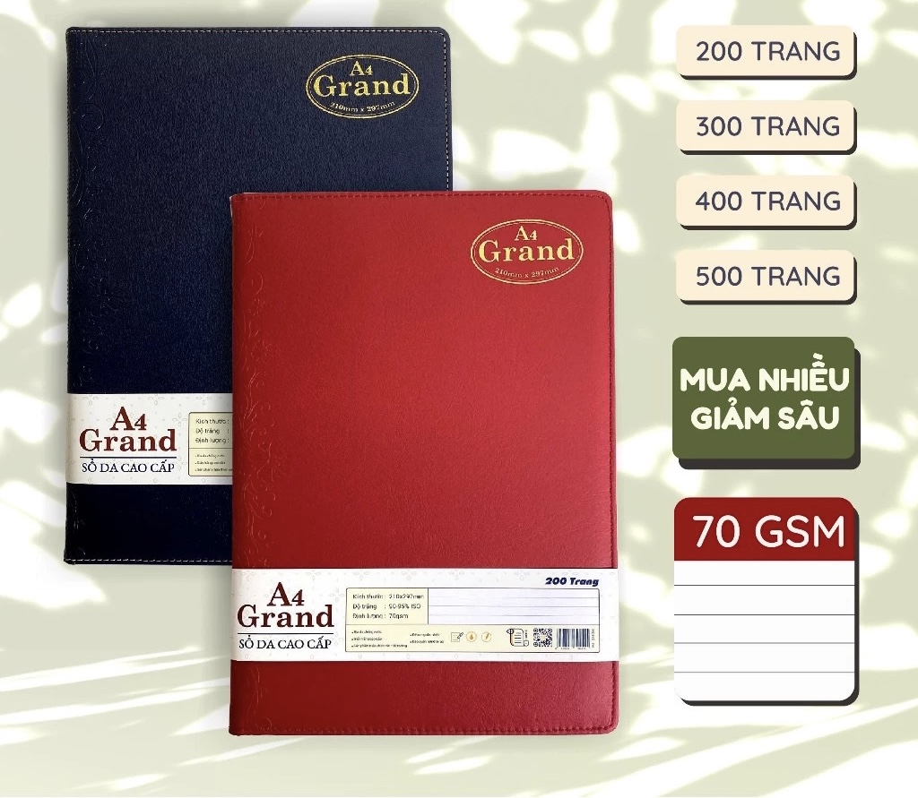 Sổ bìa da Grand