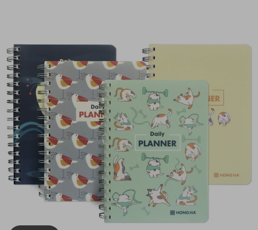 Sổ tay Planner, A5, 200 trang, các màu HồNg Hà