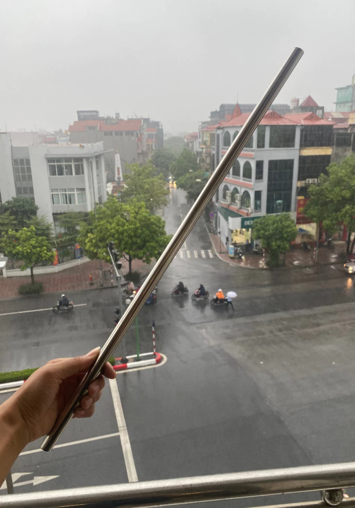 Cán cờ hồng kỳ bằng sắt mạ