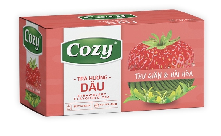 Trà hương dâu (Nhãn hiệu Cozy) (20 gói*2g)