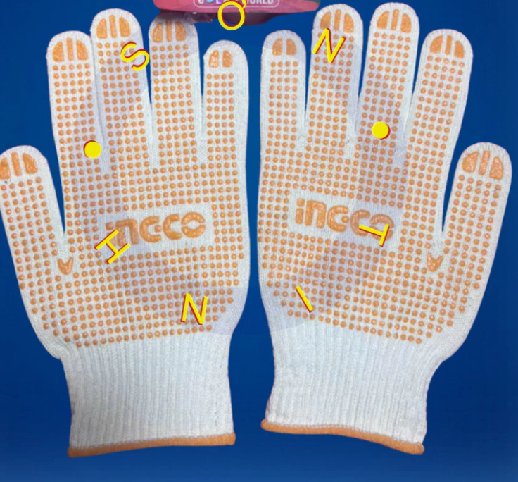 Găng tay bảo hộ phủ nhựa GNC (Đôi)