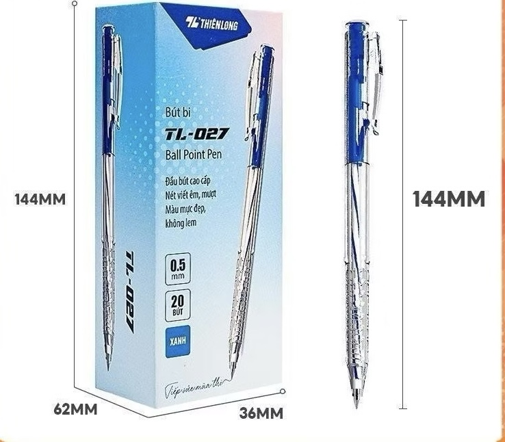 Bút bi TL027 Thiên Long ( hộp) loại 01