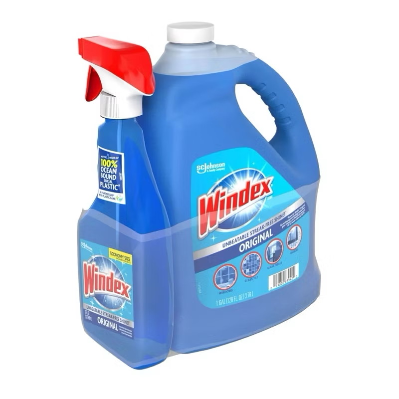 Nước lau kính Clean Glass Windex Original ( can)
