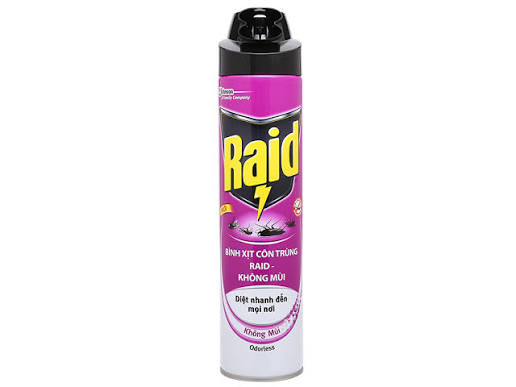 Chai xịt côn trùng Raid 600ml(Chai)
