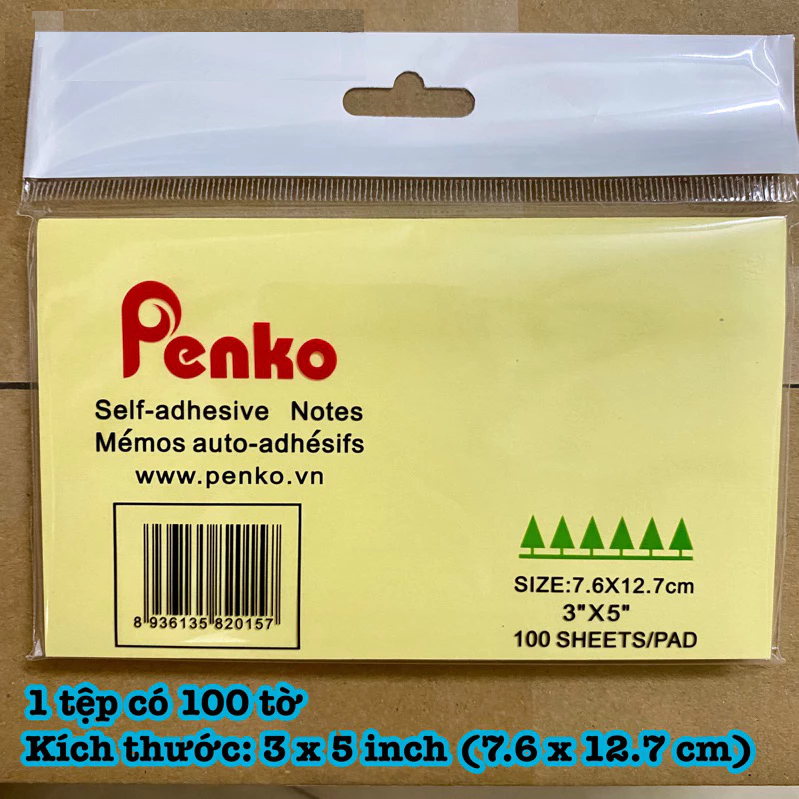 Giấy nhớ Penko Kích thước 7,6x12,7cm ( Tập )