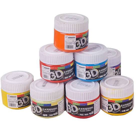 Màu acrylic 3D các màu(Lọ)