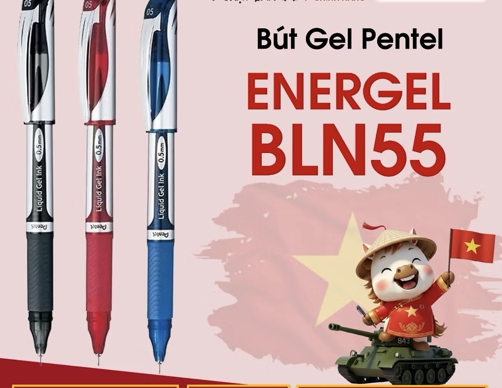 Bút Pentel nét 0.5mm BLN55 Energel ( hộp)