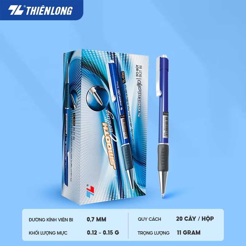 Bút bi thiên long 036 TL 0.7mm (Hộp)