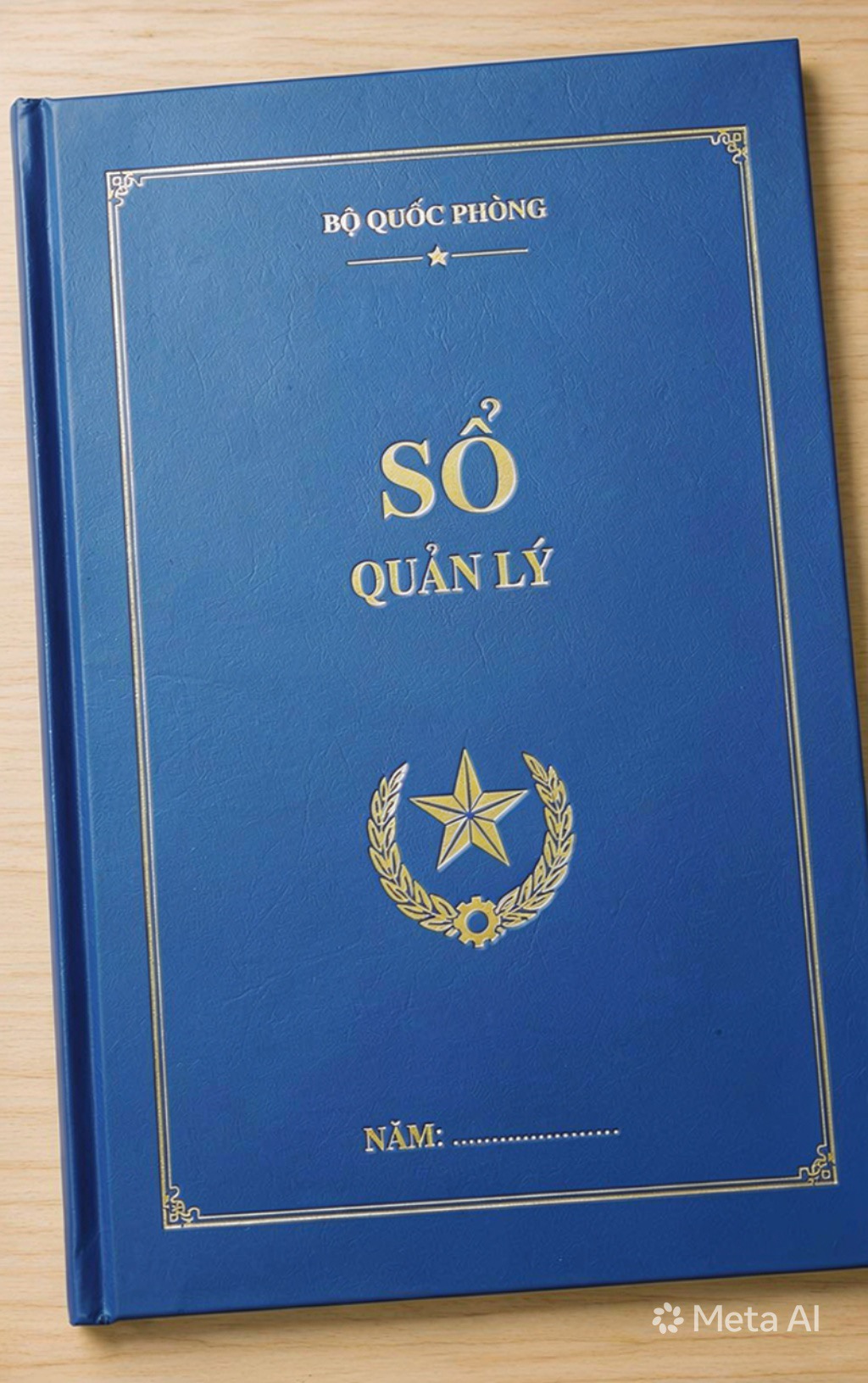 In Sổ Quản lý Thương binh không vào hạng (Khổ A3, 300 trang, in 2 mặt, bìa cứng xanh sẫm)