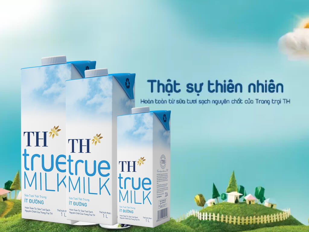 Sữa tươi tiệt trùng, ít đường