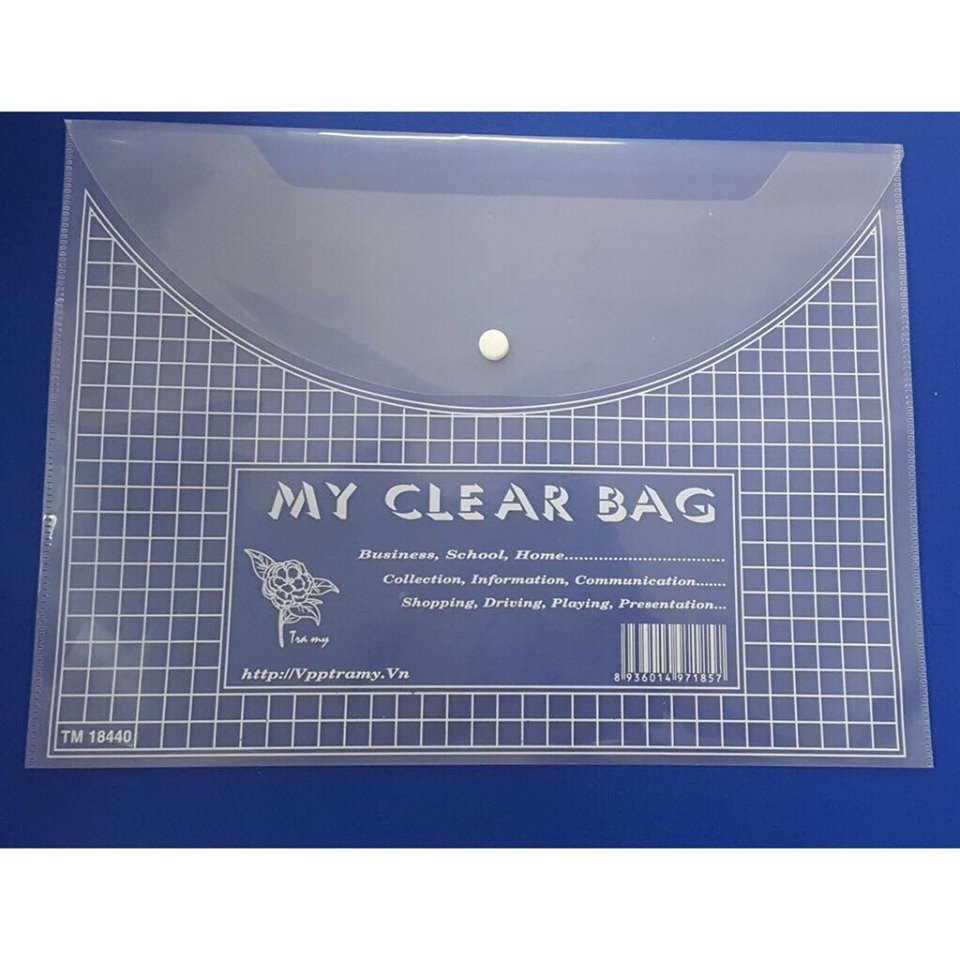 Túi clear cỡ A4 loại trung