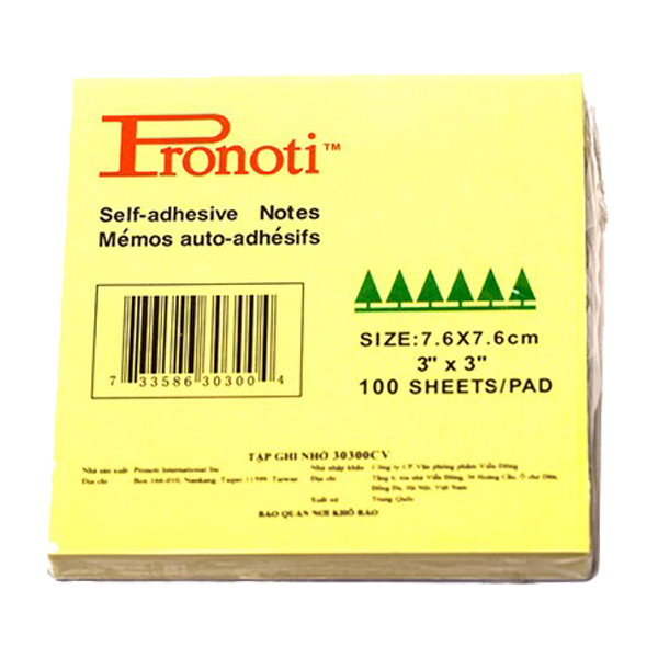Giấy nhớ 3x3 Prooti