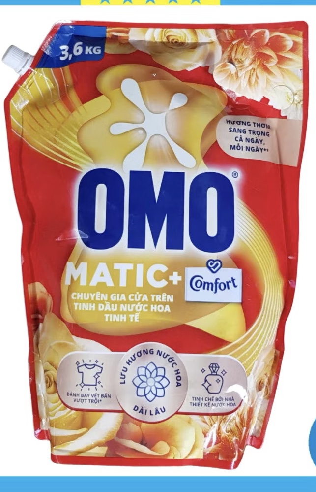 Nước giặt Omo cho máy giặt cửa trước (can)