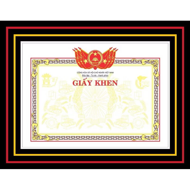 Phôi Giấy khen, Kích thước: 23,5cm x 35,5cm( cái)
