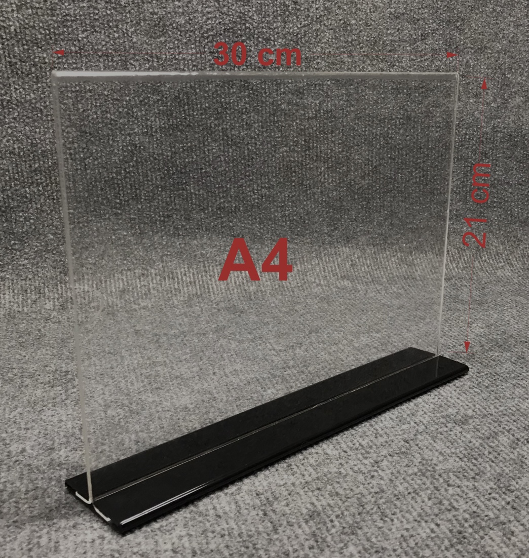 Giá kẹp tài liệu mica đặt bàn khổ A4( cái)