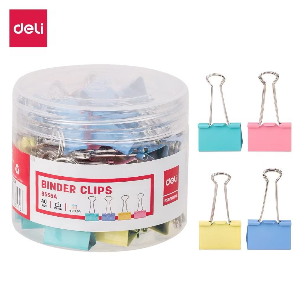 Kẹp sắt số 19 mm Deli 8555A( hộp)