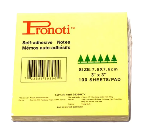 Giấy dính 3x3 Pronoti 30300 N-PR03