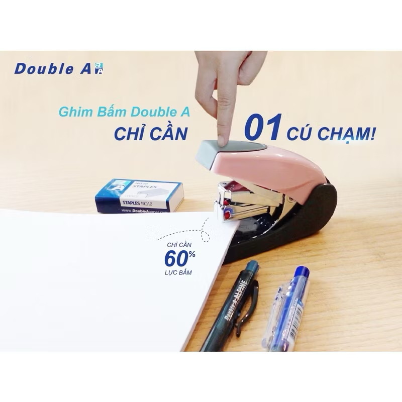Dập ghim trợ lực Double A số 10( cái)