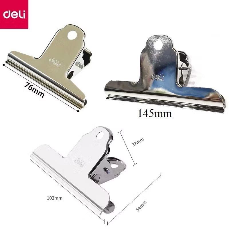 Kẹp bướm thép không gỉ (10 cái/ hộp) Deli( hộp)