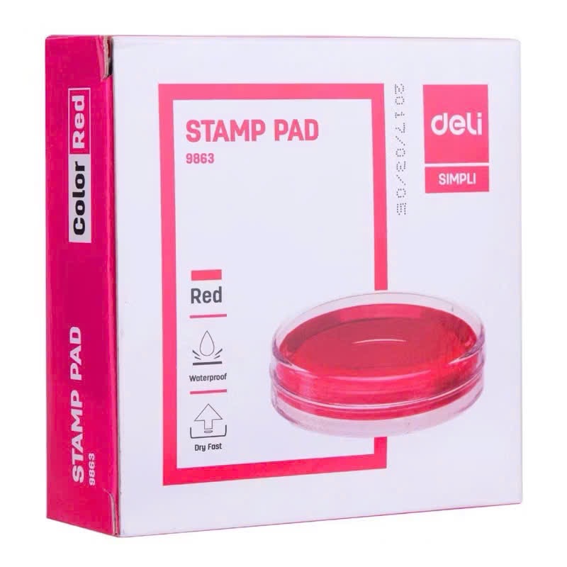 Hộp mực dấu Deli 9864 (Hộp)
