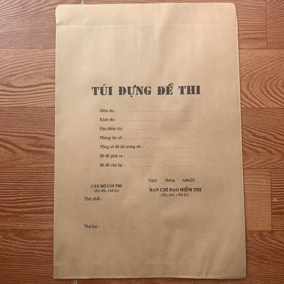 Túi đựng đề thi