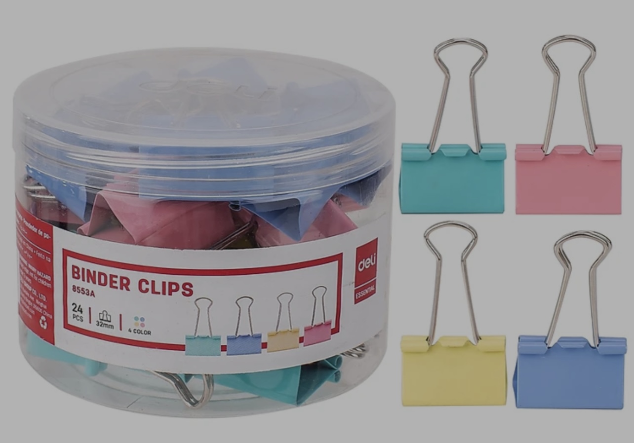 Kẹp màu Clip 32mm Deli 8553