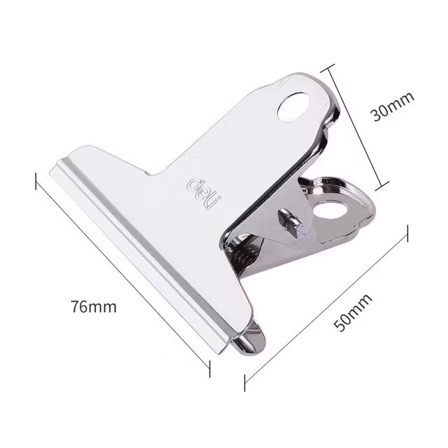 Kẹp inox 76mm Deli 9533 (4 cái/túi)