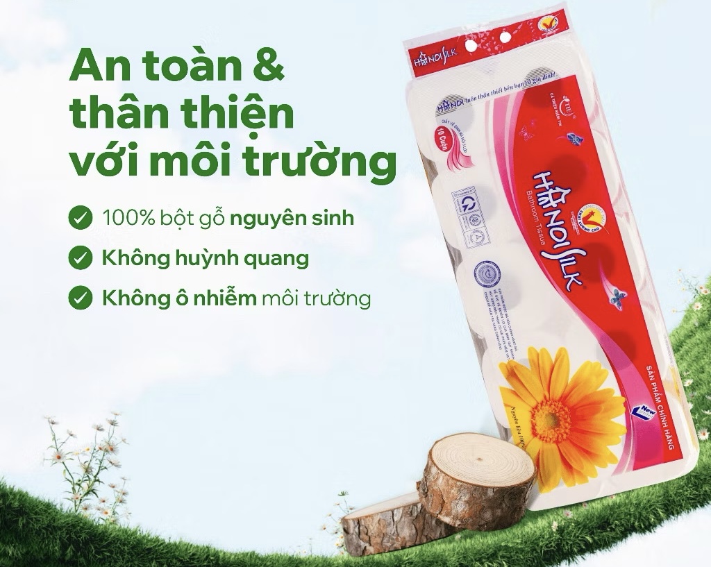 Giấy vệ sinh Hà Nội Silk( lốc)