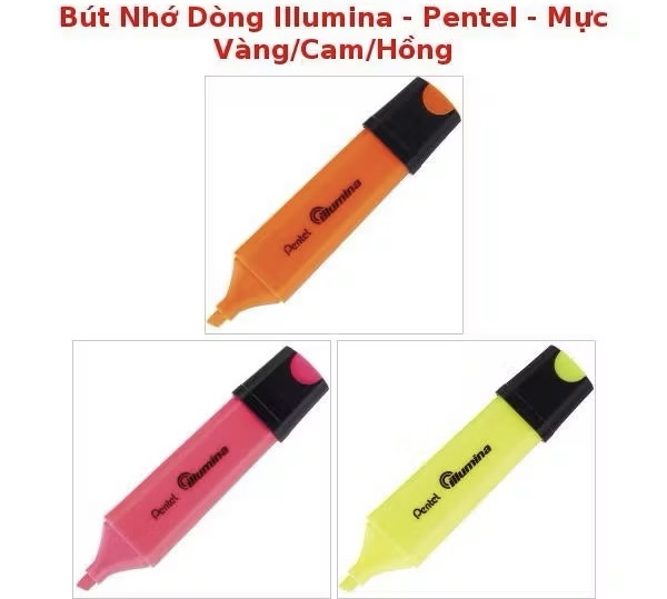 Bút nhớ dòng Pentel lllumina SL60 ( hộp)