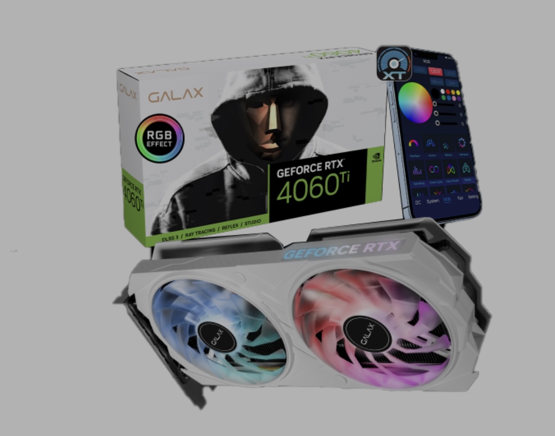 Card màn hình Galax RTX 4060 EX White 1-Click OC ( chiếc )