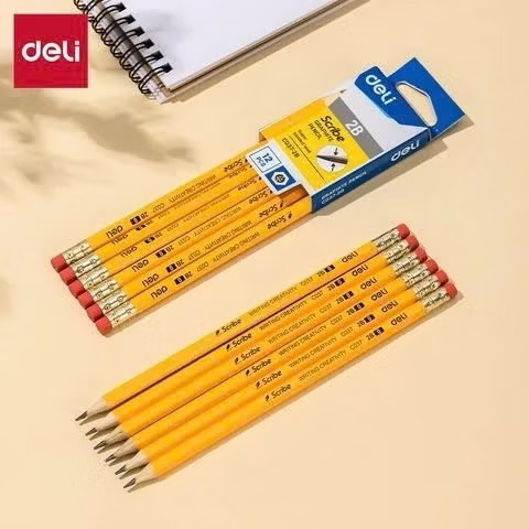 Bút chì 2B thân lục giác Deli C037 ( chiếc )
