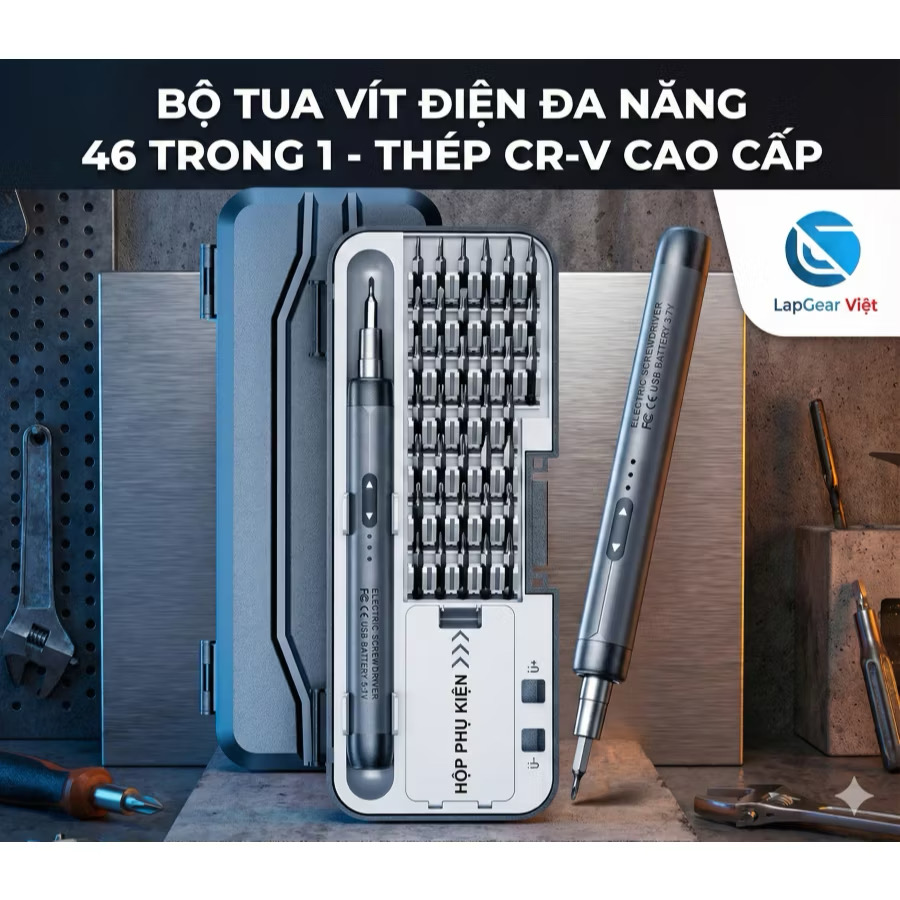 Bộ tua vít điện cầm tay mini LapGear Việt (bộ)
