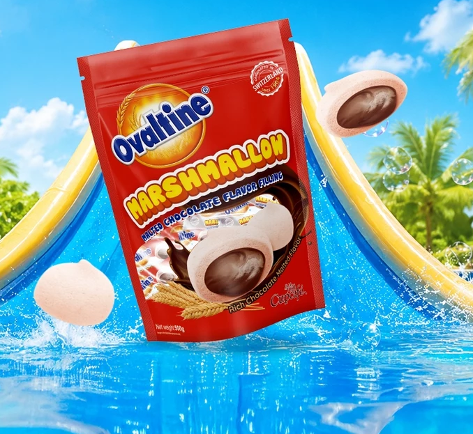 Kẹo marshmallow Ovaltine 500g vị sô cô la