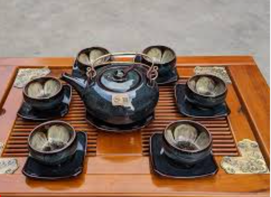 Bộ ấm chén pha chè khô Bát Tràng