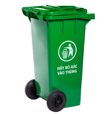 Thùng rác nhựa 120L vừa