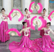 Váy xòe hoa sen 2 lớp suôn phồng