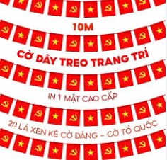 Cờ dây Tổ quốc + Đảng