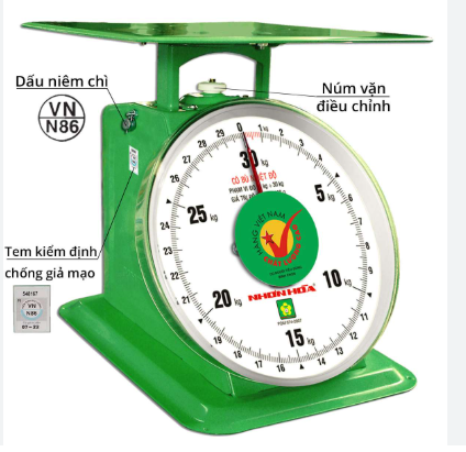Cân đồng hồ 30kg Nhơn Hòa