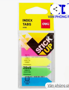 Giấy nhãn 5 màu Deli