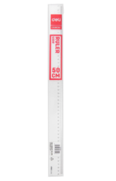 Thước mica 50cm deli