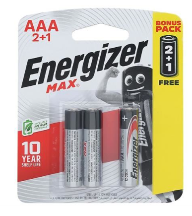 Pin 3A Energizer