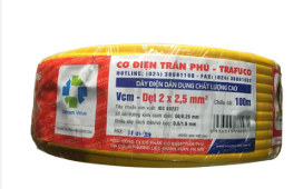 Dây điện Trần phú 2x2,5