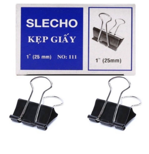 Kẹp bướm đen 25mm (hộp)